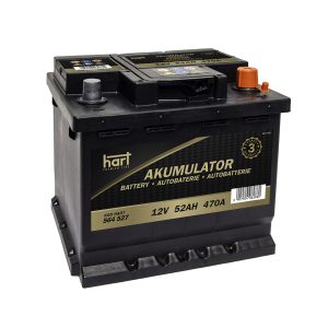 Akumulator Hart 12v 52Ah 470A P+ Premium